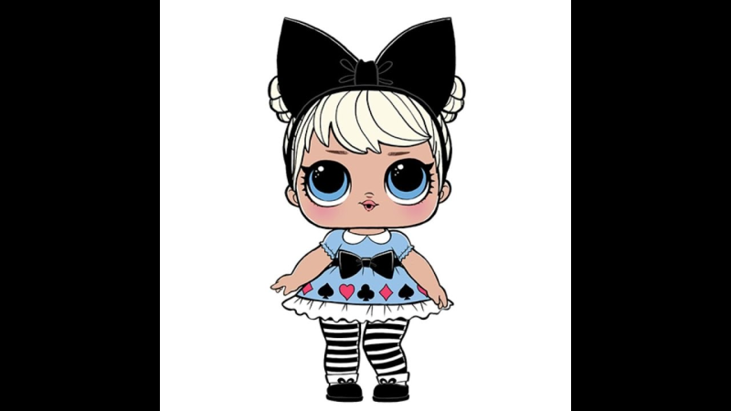 Куклы ЛОЛ на белом фоне