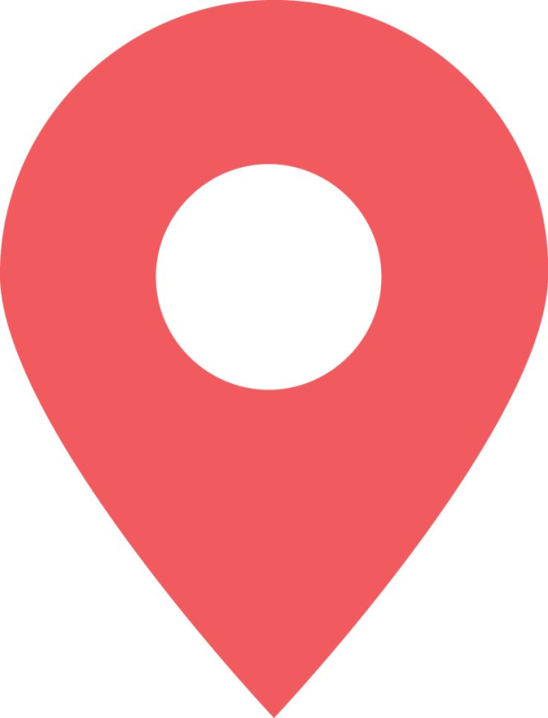 Значок геолокации красный