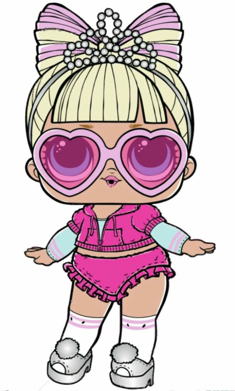 Кукла ЛОЛ рисунок