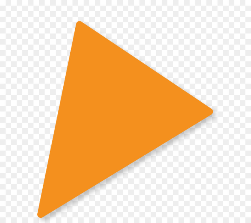 Желтый треугольник на прозрачном фоне