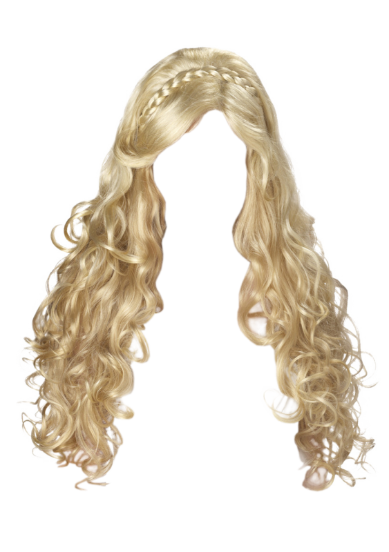 Женские парики на прозрачном фоне