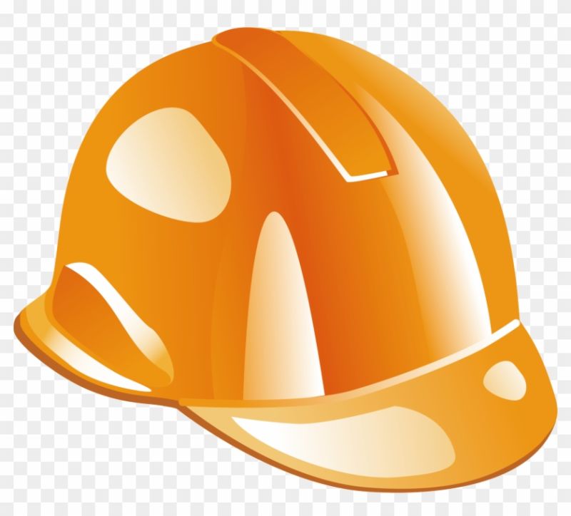 Каска строительная оранжевая