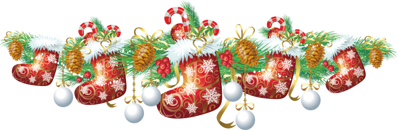 Новогодний клипарт на прозрачном фоне