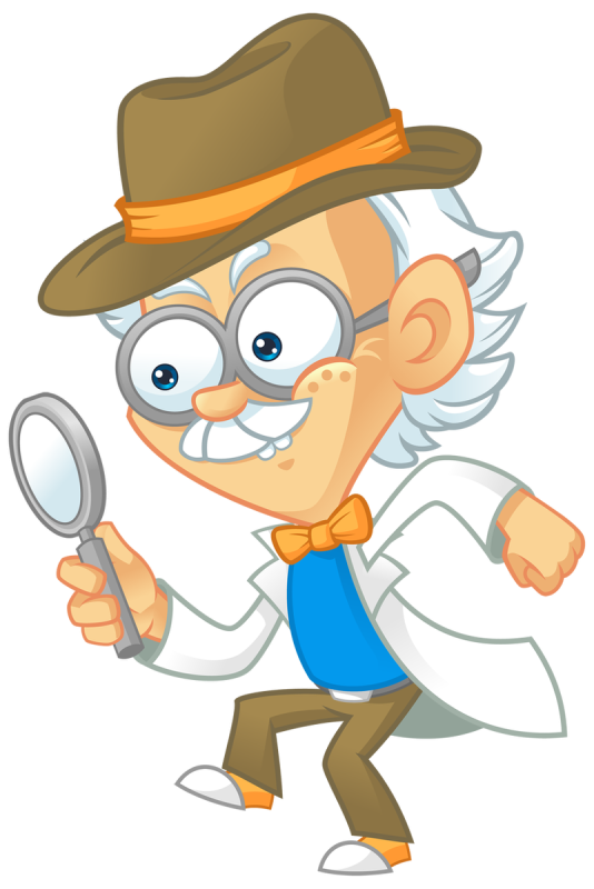 Ученый мультяшный