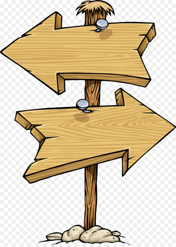 Деревянные стрелки указатели