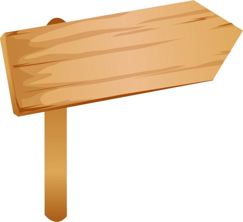 Деревянная табличка указатель