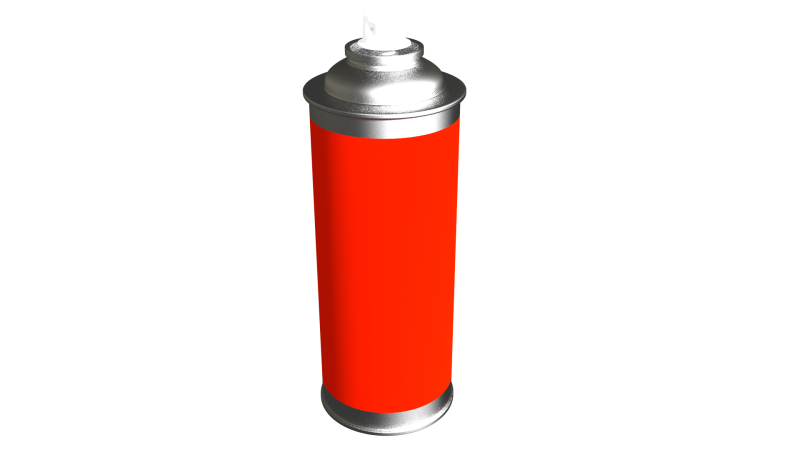 Баллончик с краской без фона