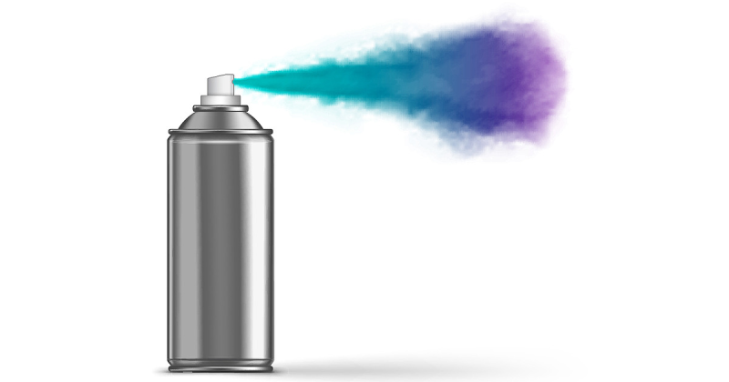 Баллончик с краской без фона для фотошопа