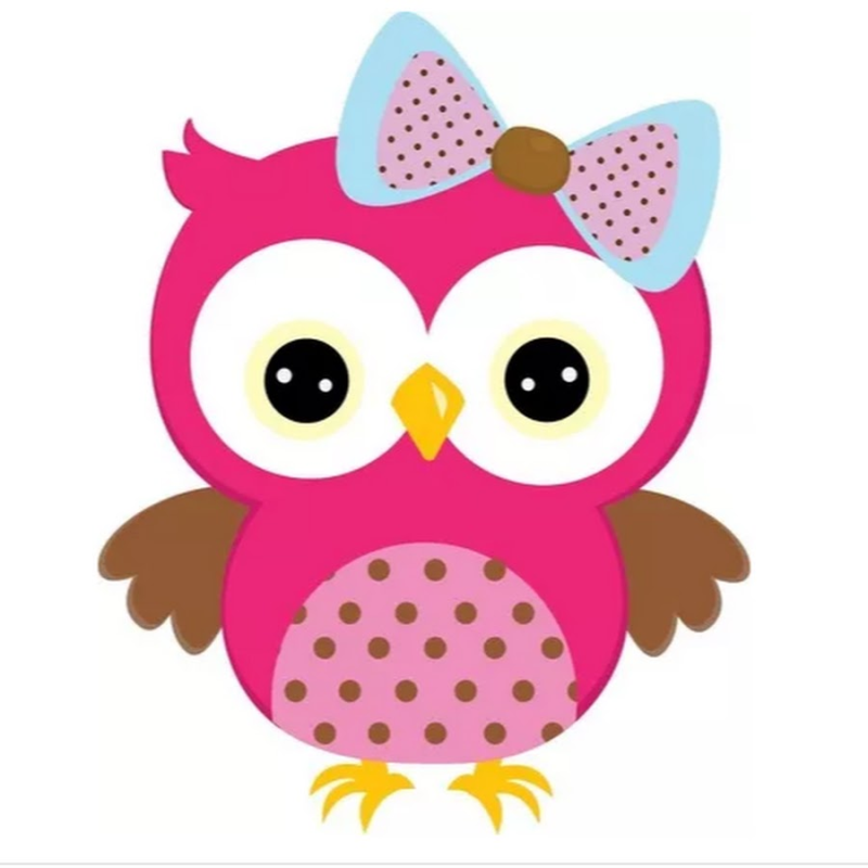 Сова мультяшная на прозрачном фоне