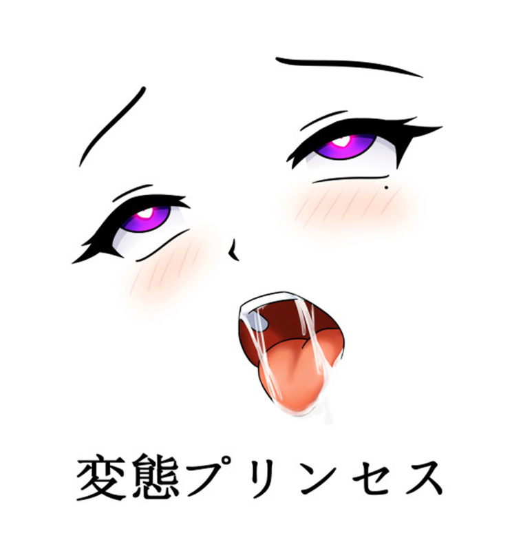 Анимешные глаза и рот