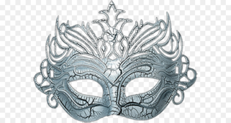 Карнавальная маска на прозрачном фоне