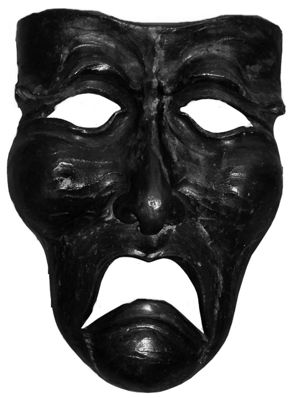 Маска карнавальная черная