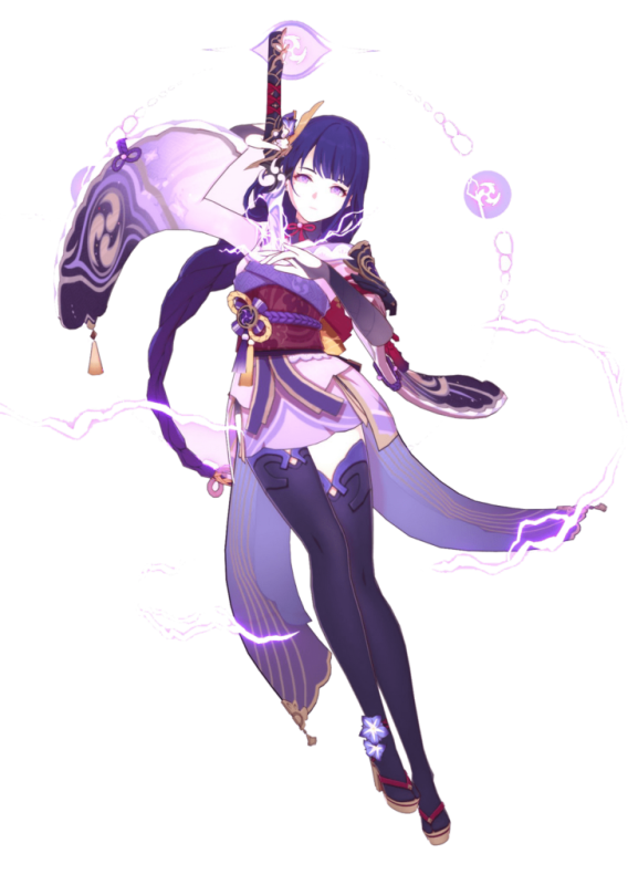 Райдэн Геншин в полный рост