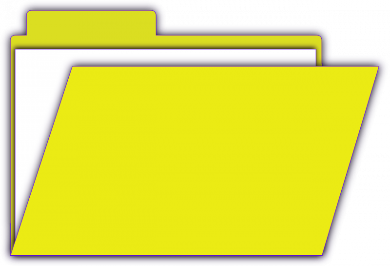 Папка на прозрачном фоне