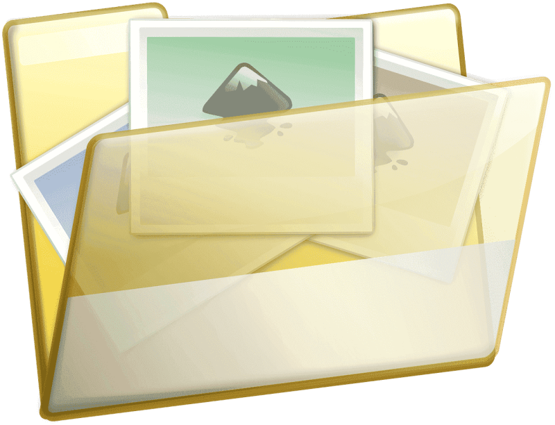 Папка на прозрачном фоне