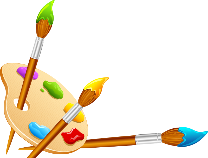 Кисти и краски