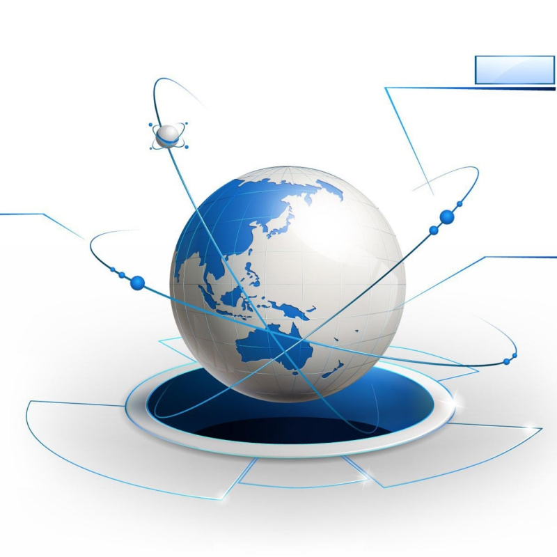 Информационные технологии на белом фоне