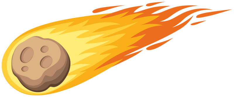 Комета мультяшная