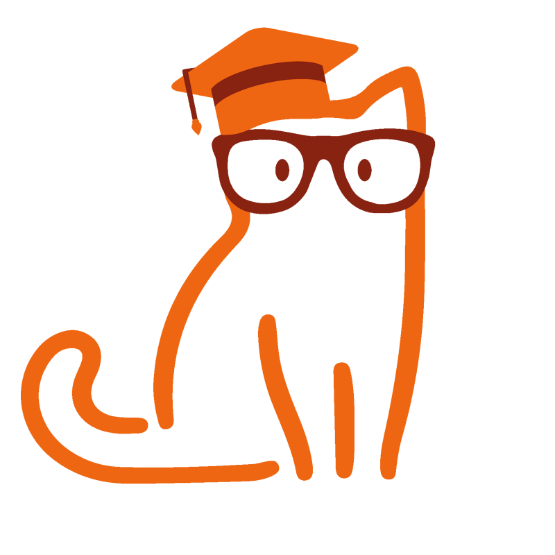 Кот ученый вектор