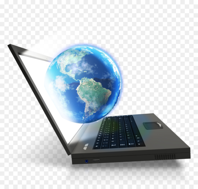 Ноутбук и Глобус