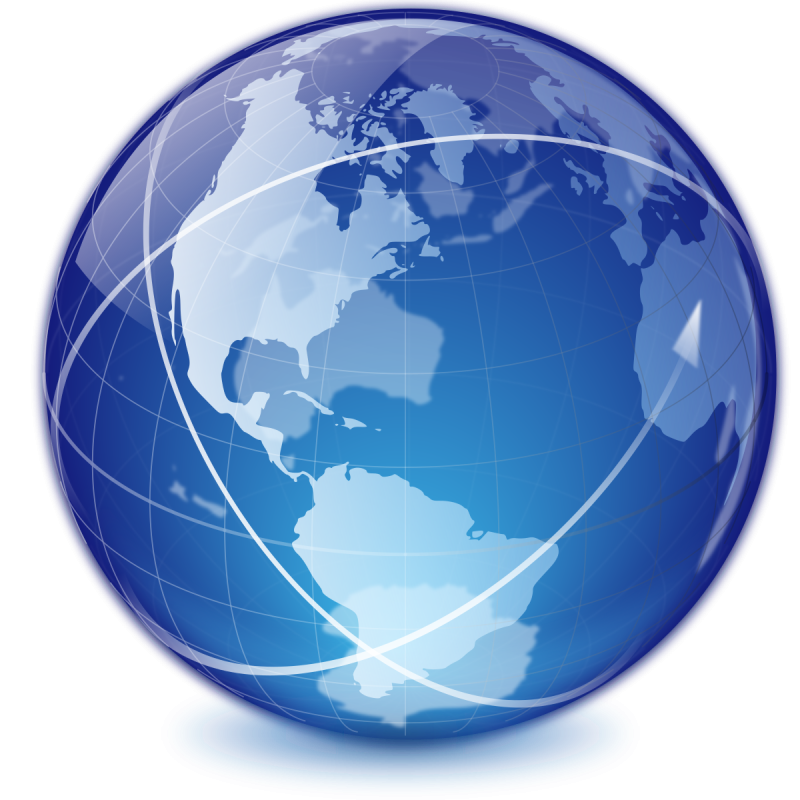 Глобус на прозрачном фоне