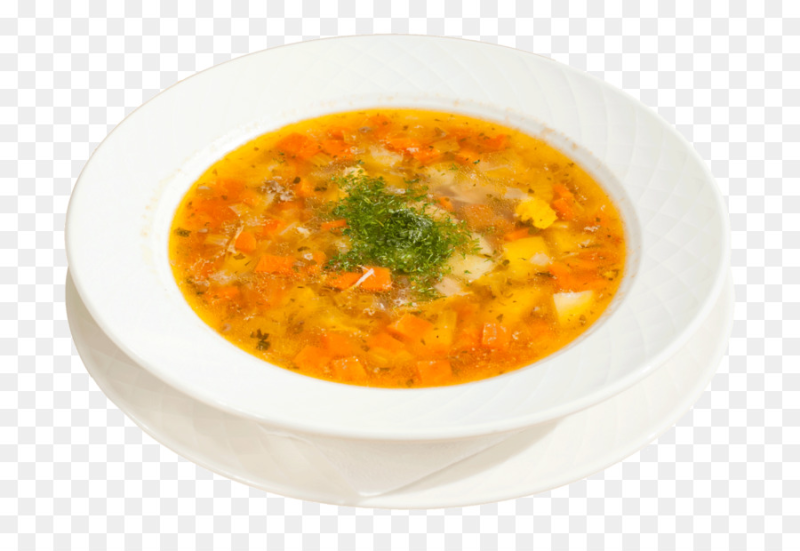 Суп на прозрачном фоне
