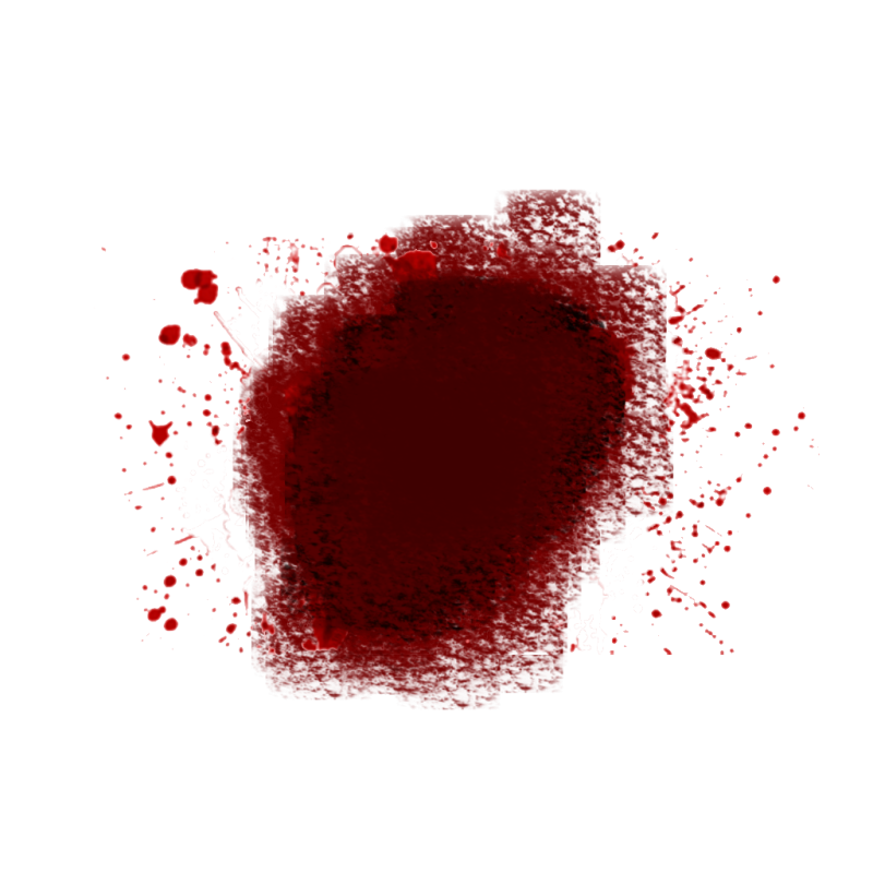 Пятна крови на прозрачном фоне