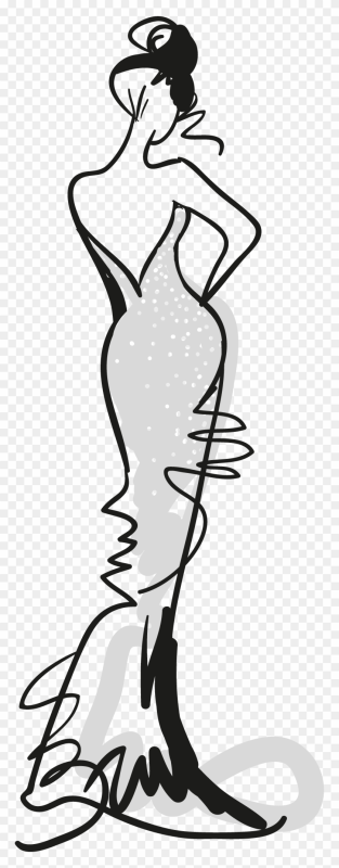 Силуэт девушки рисунок