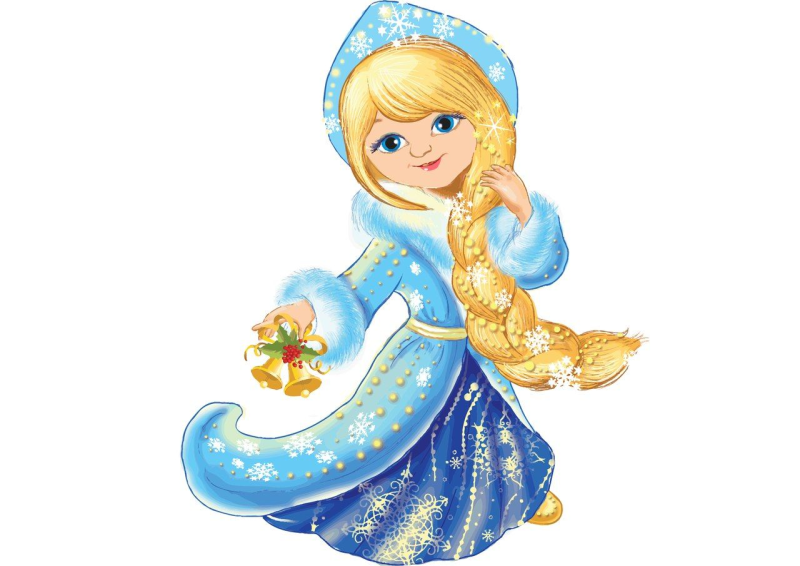 Рисунок Снегурочки для детей