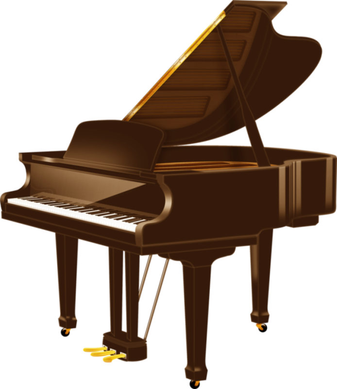 Рояль на прозрачном фоне