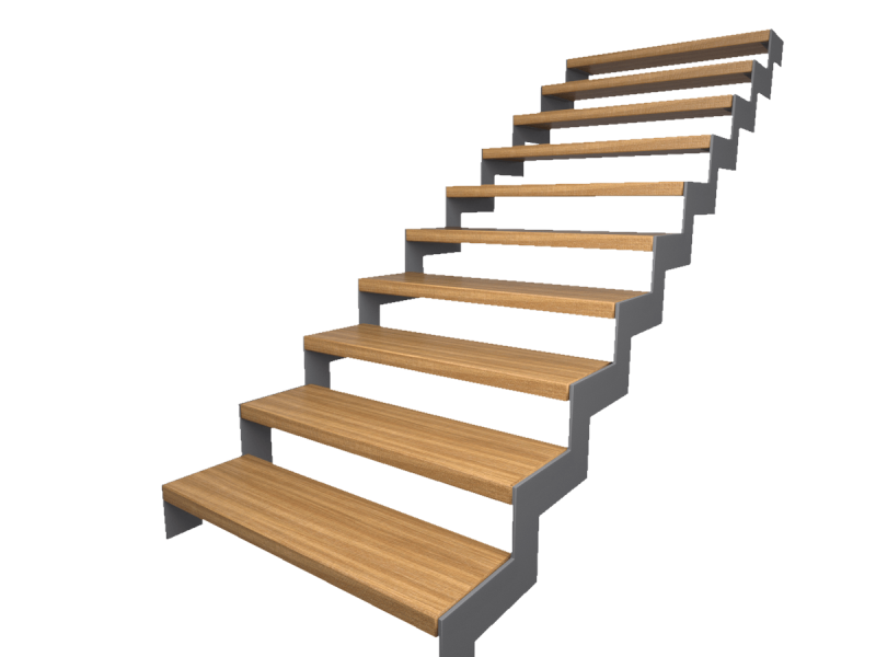 Лесенка на косоурах