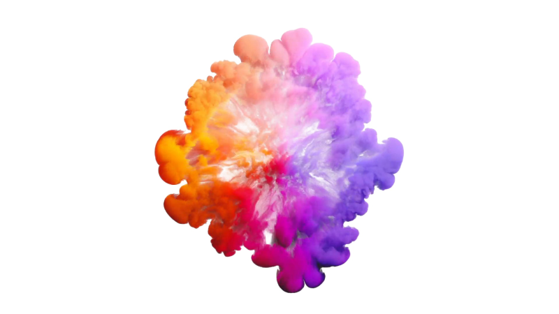 Взрыв красок без фона