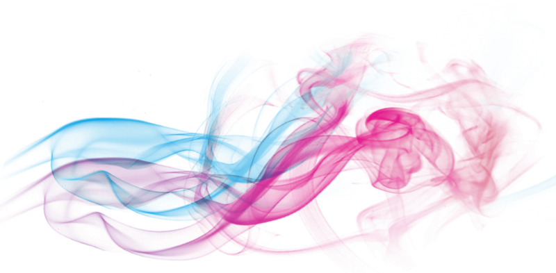 Цветные волны на прозрачном фоне