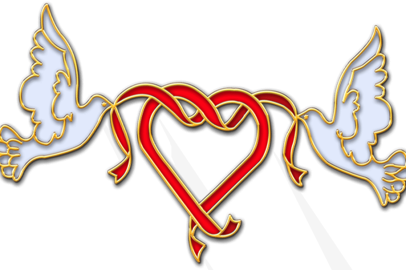 С днем свадьбы на прозрачном фоне