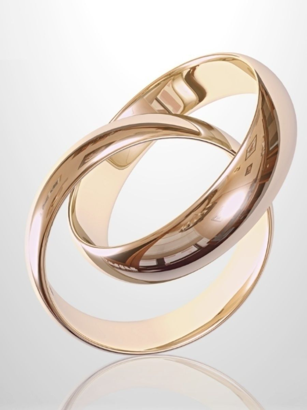 Свадебные кольца без фона