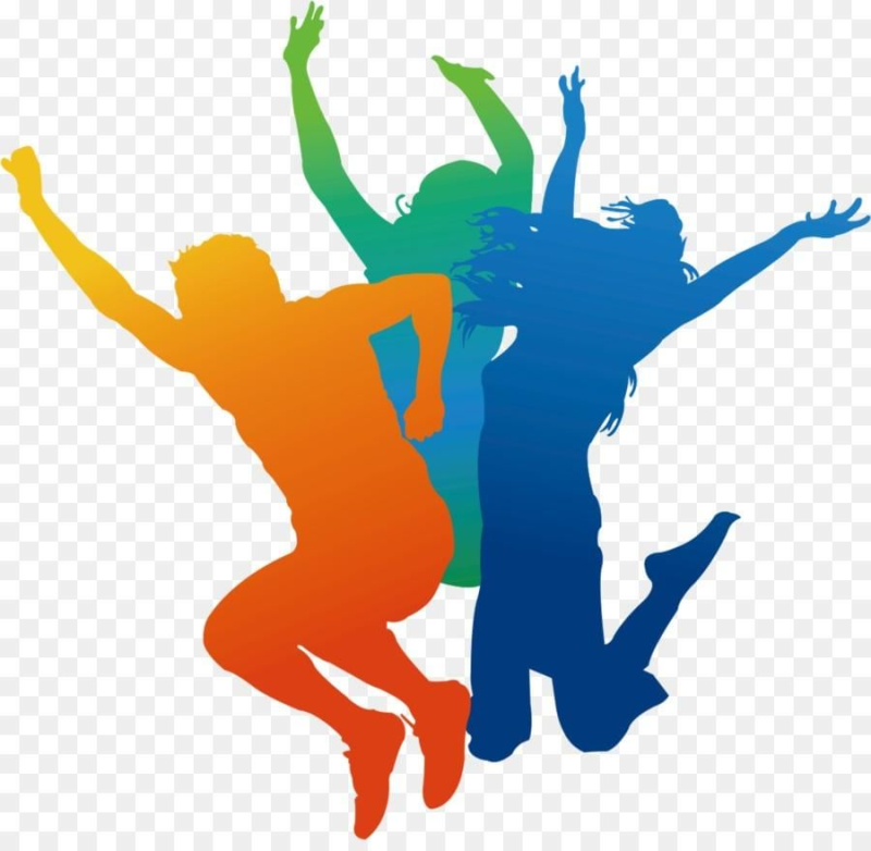 Цветные силуэты людей