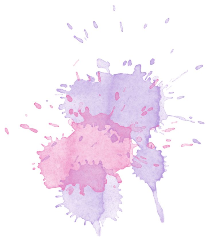 Акварельные розово-сиреневые пятна