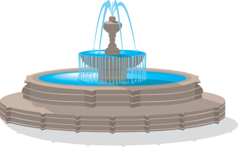 Фонтан мультяшный