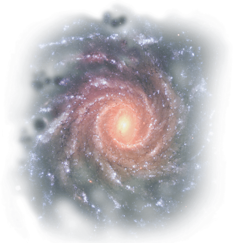 Галактика на прозрачном фоне