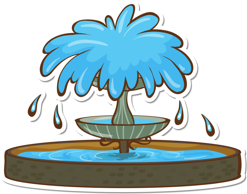 Фонтан мультяшный