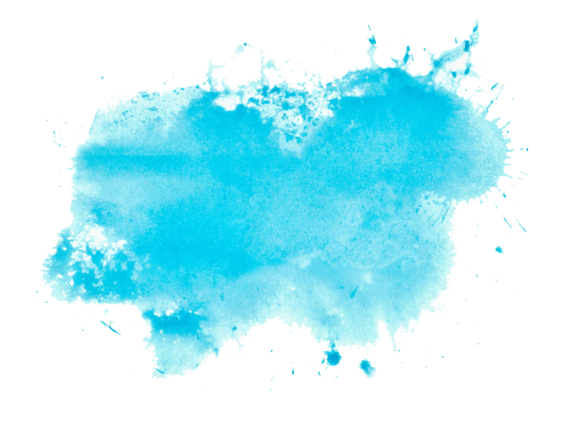 Голубое Акварельное пятно