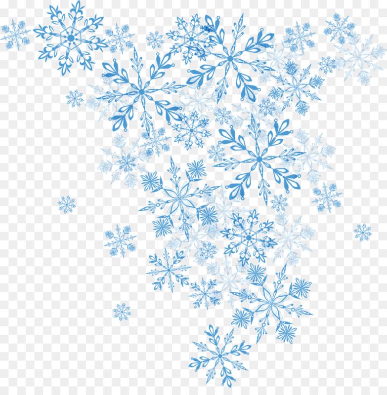 Снежинки на прозрачном фоне
