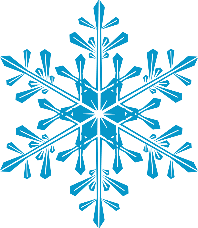 Снежинки на белом фоне