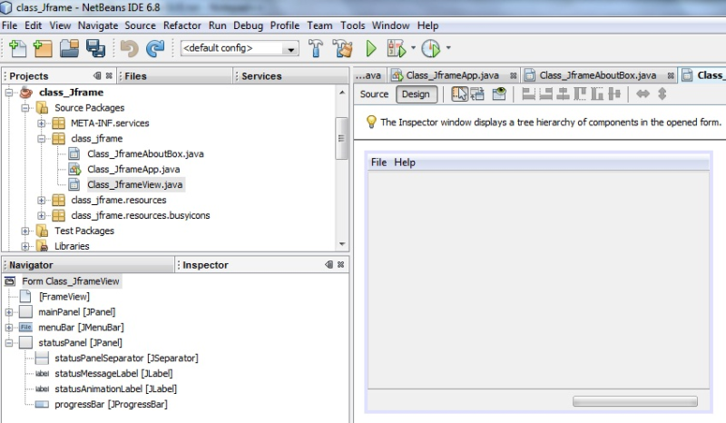 JFRAME java