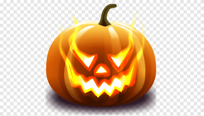 Тыква на Хэллоуин на прозрачном фоне