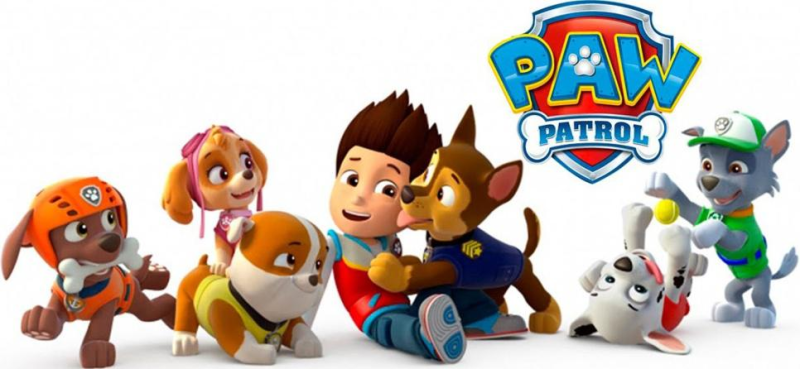 Щенячий патруль на прозрачном