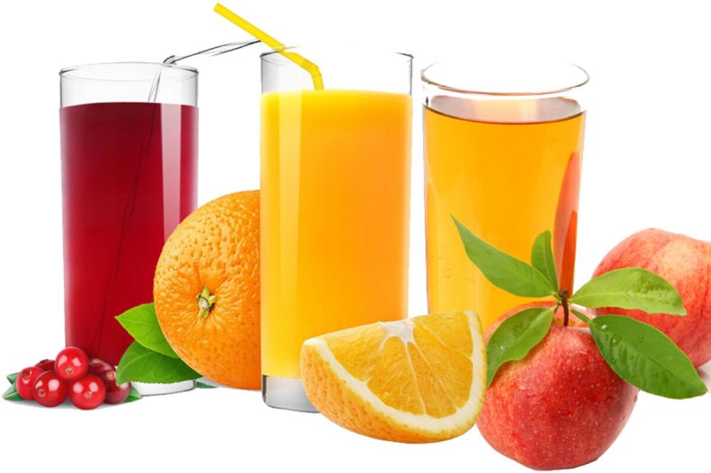 Сок на белом фоне