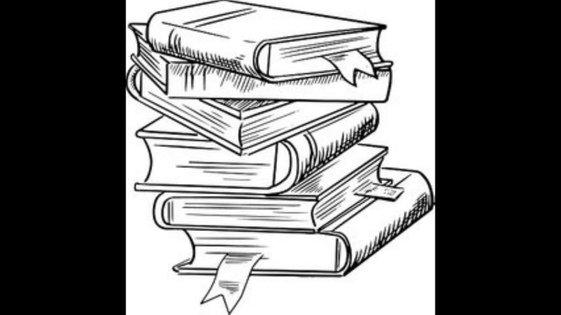 Книга черно белая