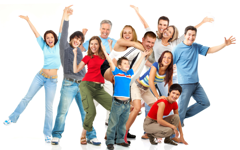 Радостные подростки