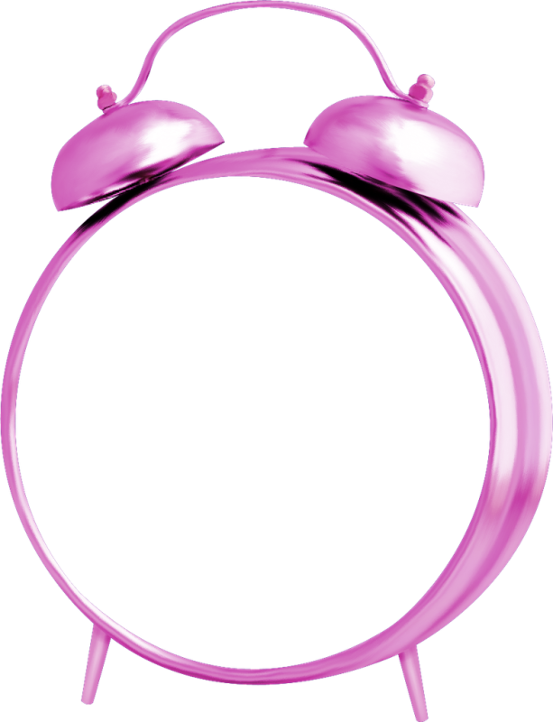 Розовый будильник для метрики